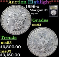 ***Auction Highlight*** 1896-o Morgan Dollar 1 Gra