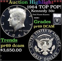 Proof ***Auction Highlight*** 1964 Kennedy Half Do