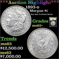 ***Auction Highlight*** 1893-o Morgan Dollar 1 Gra