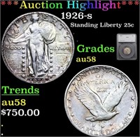 ***Auction Highlight*** 1926-s Standing Liberty Qu