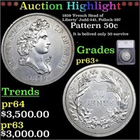 Proof ***Auction Highlight*** 1859 'French Head of