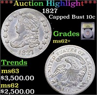 ***Auction Highlight*** 1827 Capped Bust Dime 10c