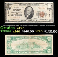 1929 $10 National Currency  'The National Exchange