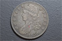 1830 Capped Bust Half Dollar Lg 0