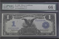 1899 $1 Silver Certificate FR#232 PMG 66EPQ Black
