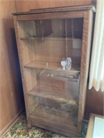 Vintage Bookcase - 4 shelves, glass door 29x58x13