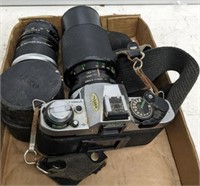 VINTAGE CANNON CAMERA, EXTRA LENSES