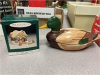 hallmark mouse Ornament & Avon Duck