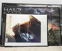 LARGE GROUP OF ASSORTED HALO POSTERS
