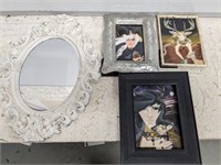ASSORTED FRAMES AND PRINTS