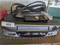 VHS PLAYER AND ACCESSORIES