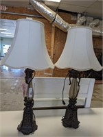 PAIR OF DECORATIVE LAMPS 36IN