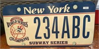 NY YANKEES WORLD SERIES CHAMPIONS CARBOARD SIGN