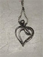 925 26IN CHAIN WITH CZ CHARM