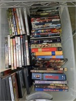 LARGE BOX OF ASSORTED DVDS