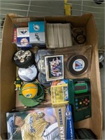 GROUP OF SPORTS MEMORIBILIA, GAMES, MISC