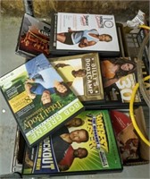 TRAY OF WORK OUT DVDS