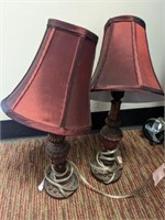 2 PC SMALL LAMPS