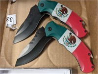 2 PC MEXICAN THEMED KNIVES