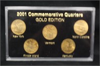 2001 Commemorative Gold Edition Quarter Set