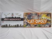 2 Monopoly Board Games, Anti-Monopoly NIB