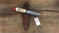 4” hunting knife with sheath