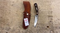 Schrade 154 Uncle Henry knife in sheath