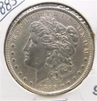 1885 Morgan Silver Dollar.