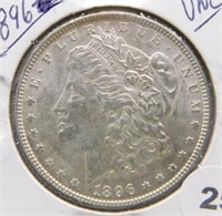 1896 Morgan Silver Dollar. UNC.