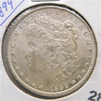 1899 Morgan Silver Dollar.