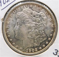 1902-O Morgan Silver Dollar.