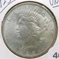 1923 Peace Silver Dollar. UNC.