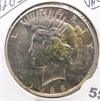 1928-S Peace Silver Dollar. UNC.