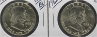(2) 1962-D UNC/BU Franklin Half Dollars.