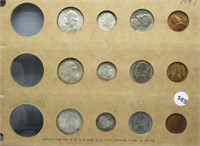 Partial 1947 P, D, S UNC Coin Set. Missing