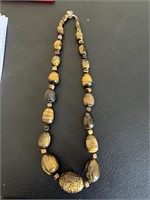Nugget style Tiger Eye Necklace