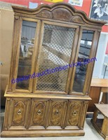 Lighted Hutch With Glass Door 83x56x14
