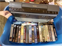 Assorted VHS Tapes & RCA VHS Player, IT works!