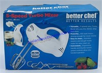 Better Chef 5 Speed Hand Mixer - New