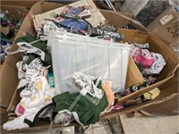 PALLET OF MISC MERCH- BABY CLOTHING, TUBES, MISC