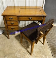 Singer Sewing Machine Desk And Chair