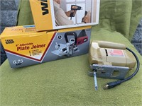 Heat gun/power stripper, jig saw and plate