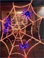 MM prelit twinkling spider web 5 ft