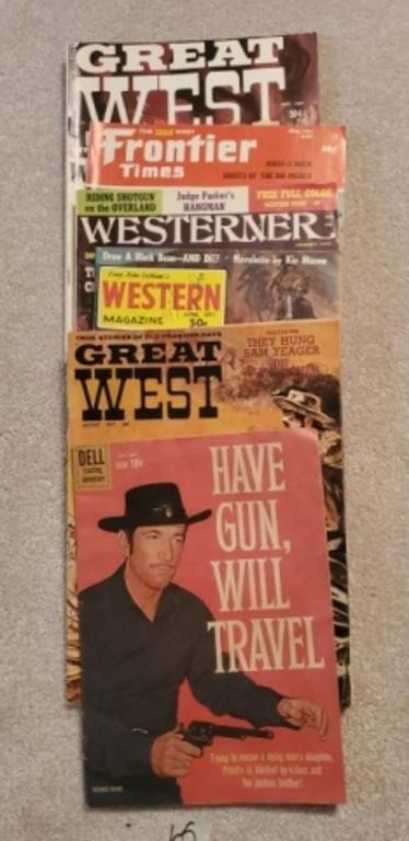 Vintage western magazines