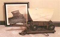 Buggy lamp and framed print