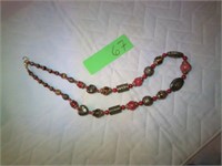 20" Rust Brown Stone Necklace