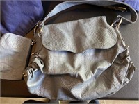 CHI Gray purse and change purse