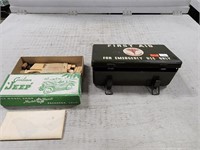 Military First Aid Case & Wooden Jeep Kit