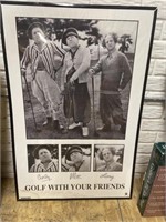 Framed Golf with your Friends poster