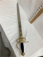 Toledo Metal Sword, 27 1/2”L